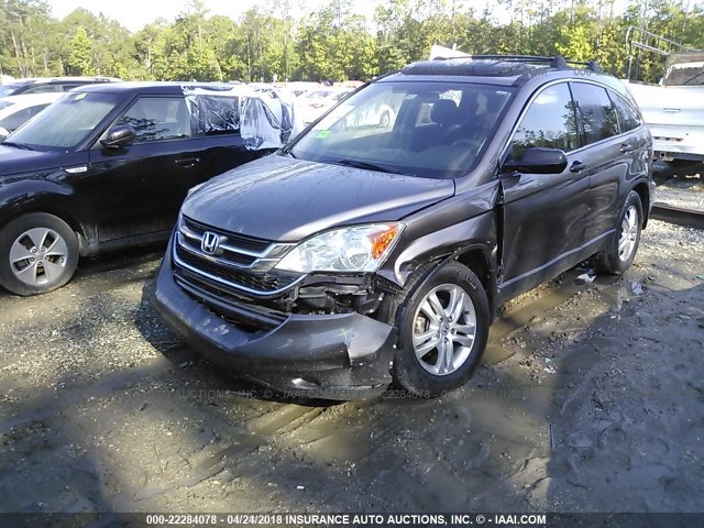 5J6RE3H54BL005854 - 2011 HONDA CR-V EX GOLD photo 6