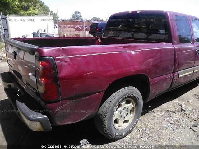 2GCEC19VX41161788 - 2004 CHEVROLET SILVERADO C1500 MAROON photo 6