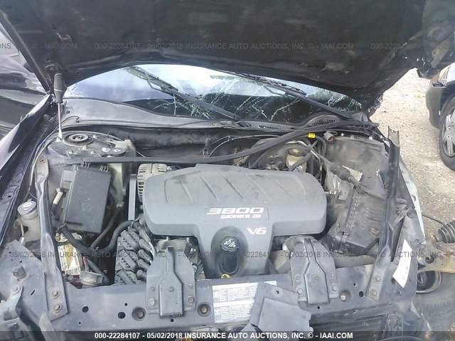 2G2WP522451221439 - 2005 PONTIAC GRAND PRIX BLACK photo 10