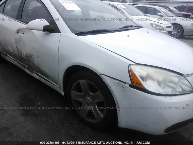 1G2ZA5E03A4148359 - 2010 PONTIAC G6 WHITE photo 6