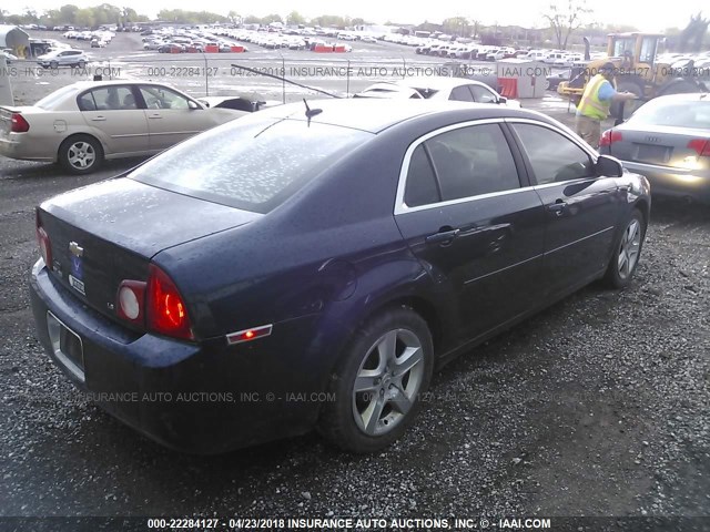 1G1ZG57B89F114418 - 2009 CHEVROLET MALIBU LS 蓝色 照片 4