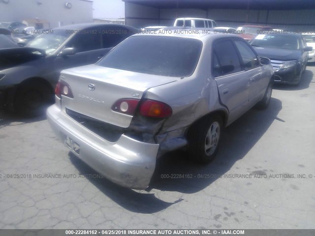 1NXBR12E12Z641517 - 2002 TOYOTA COROLLA CE/LE/S GRAY photo 4