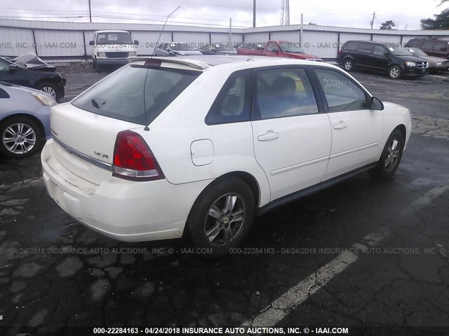 1G1ZT64865F339411 - 2005 CHEVROLET MALIBU MAXX LS WHITE photo 4