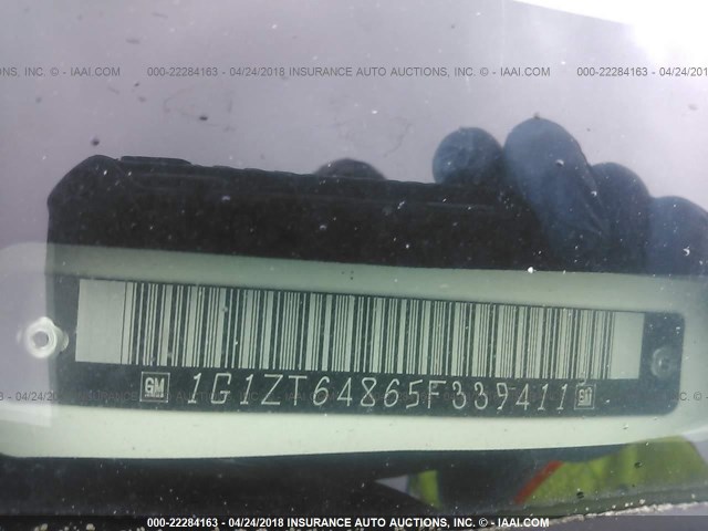 1G1ZT64865F339411 - 2005 CHEVROLET MALIBU MAXX LS WHITE photo 9