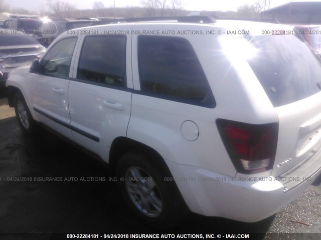 1J8GR48K57C514929 - 2007 JEEP GRAND CHEROKEE LAREDO/COLUMBIA/FREEDOM 白色 照片 3