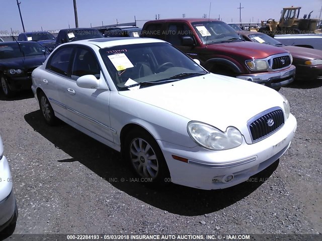 KMHWF35H24A019332 - 2004 HYUNDAI SONATA GLS/LX WHITE photo 1