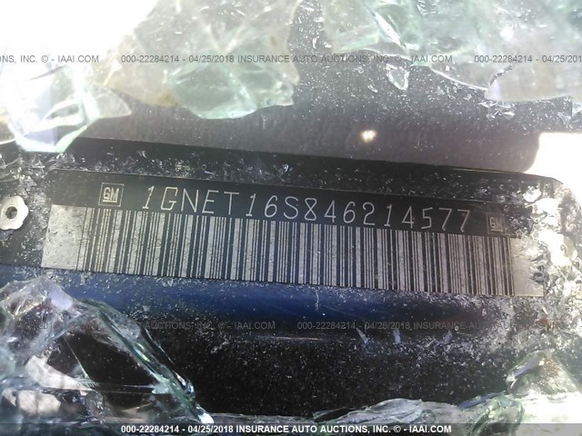 1GNET16S846214577 - 2004 CHEVROLET TRAILBLAZER EXT LS/EXT LT Dark Blue photo 9