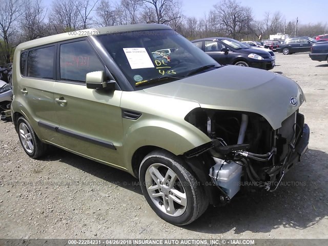 KNDJT2A27B7298113 - 2011 KIA SOUL +/!/SPORT GREEN photo 1