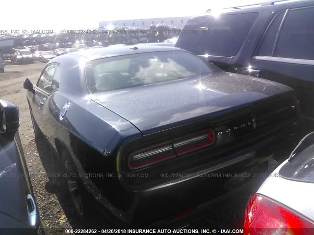 2C3CDZAGXHH568785 - 2017 DODGE CHALLENGER SXT BLUE photo 3