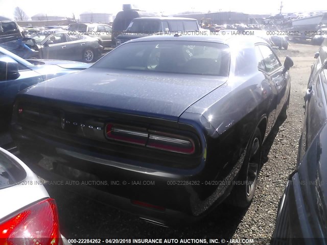 2C3CDZAGXHH568785 - 2017 DODGE CHALLENGER SXT BLUE photo 4