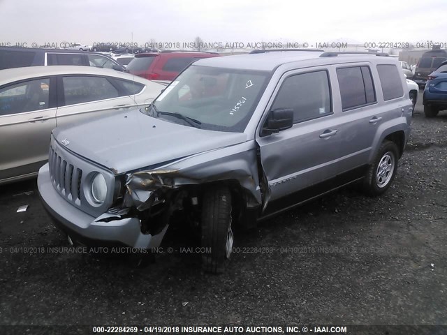 1C4NJPBA3HD145961 - 2017 JEEP PATRIOT SPORT GRAY photo 2