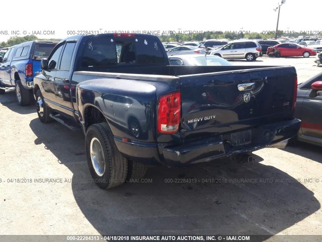 3D7MR48C75G760352 - 2005 DODGE RAM 3500 ST/SLT BLUE photo 3