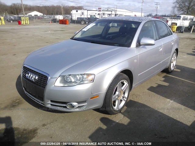 WAUDF78E66A147660 - 2006 AUDI A4 2.0T QUATTRO SILVER photo 2