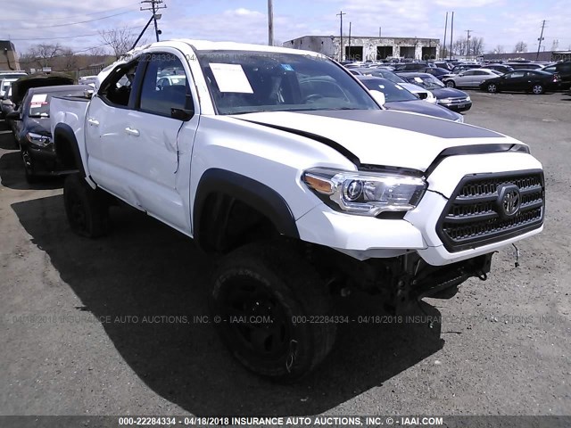 5TFCZ5AN2GX023355 - 2016 TOYOTA TACOMA DBL CAB/SR/SR5/TRD SPT/OR WHITE photo 1