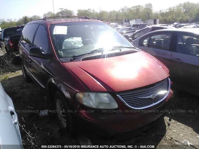 2C8GP64L92R542416 - 2002 CHRYSLER TOWN & COUNTRY LIMITED RED photo 1