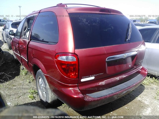 2C8GP64L92R542416 - 2002 CHRYSLER TOWN & COUNTRY LIMITED RED photo 3
