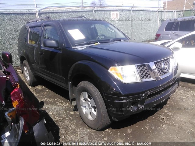 5N1AR18W37C627160 - 2007 NISSAN PATHFINDER LE/SE/XE BLACK photo 1