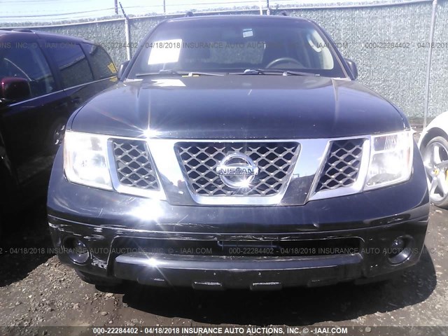 5N1AR18W37C627160 - 2007 NISSAN PATHFINDER LE/SE/XE BLACK photo 6