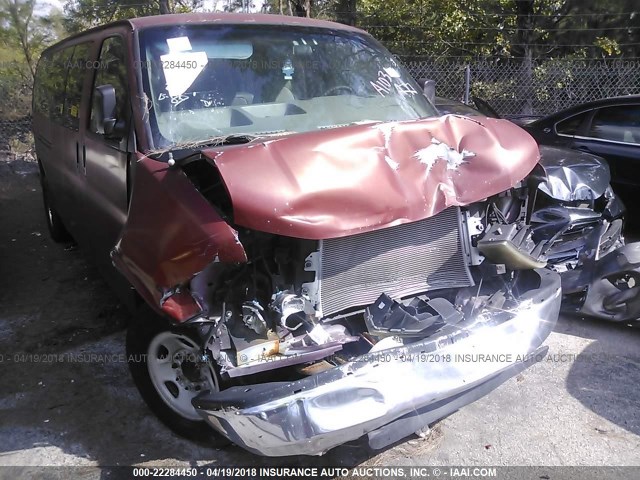 1GAHG39UX51241130 - 2005 CHEVROLET EXPRESS G3500  MAROON photo 6