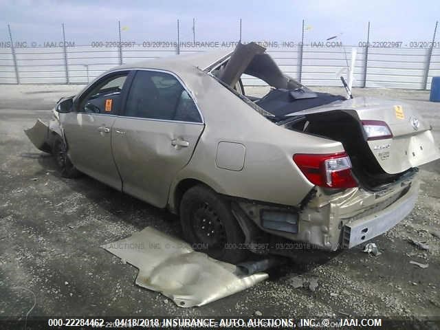 4T1BF1FK5CU506339 - 2012 TOYOTA CAMRY SE/LE/XLE GOLD photo 3