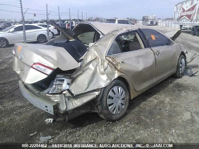 4T1BF1FK5CU506339 - 2012 TOYOTA CAMRY SE/LE/XLE GOLD photo 4