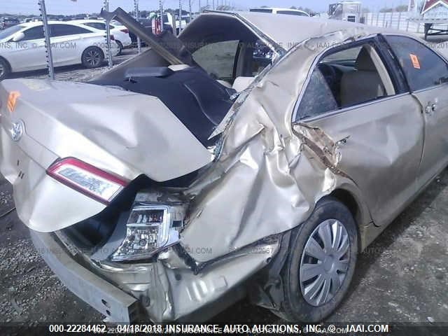 4T1BF1FK5CU506339 - 2012 TOYOTA CAMRY SE/LE/XLE GOLD photo 6