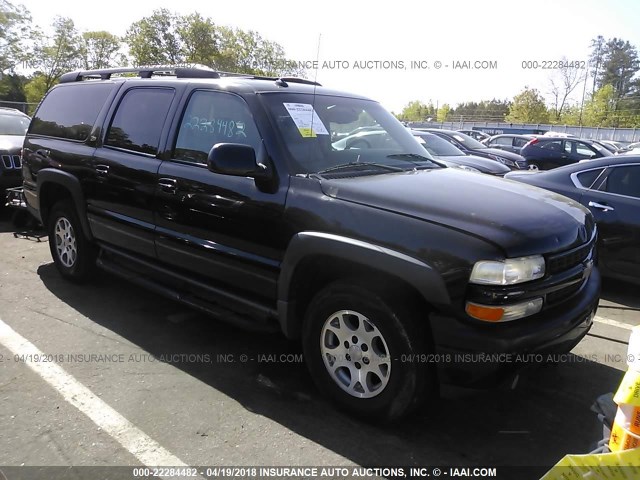 3GNFK16Z93G201466 - 2003 CHEVROLET SUBURBAN K1500 BLACK photo 1