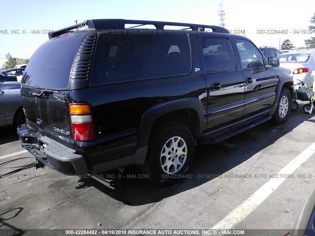 3GNFK16Z93G201466 - 2003 CHEVROLET SUBURBAN K1500 BLACK photo 4