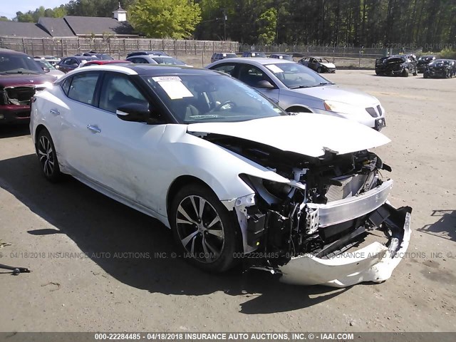 1N4AA6AP9HC450049 - 2017 NISSAN MAXIMA 3.5S/SV/SL/SR/PLAT WHITE photo 1