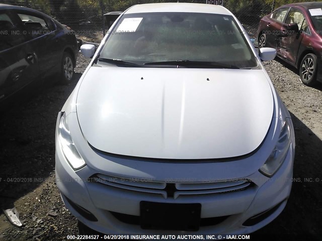 1C3CDFAA1FD364543 - 2015 DODGE DART SE WHITE photo 6