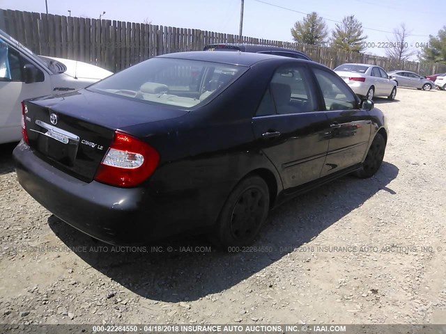 4T1BE32K22U006206 - 2002 TOYOTA CAMRY LE/XLE/SE 黑色 照片 4