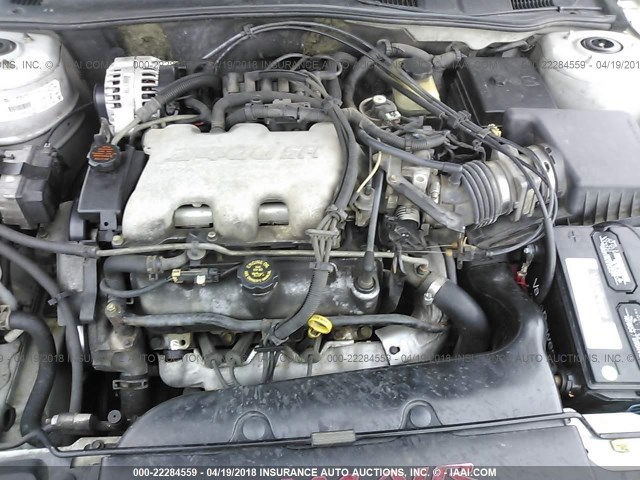 1G2NW52E31C224278 - 2001 PONTIAC GRAND AM GT SILVER photo 10