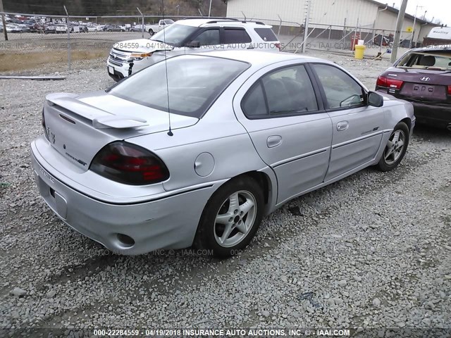 1G2NW52E31C224278 - 2001 PONTIAC GRAND AM GT SILVER photo 4