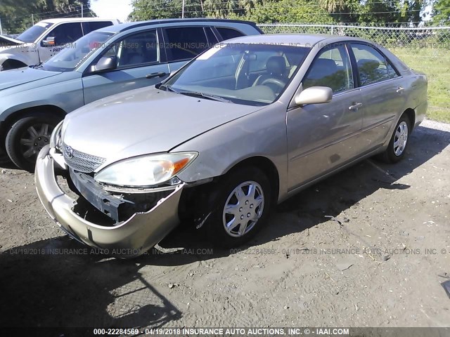 4T1BE32K53U187206 - 2003 TOYOTA CAMRY LE/XLE/SE BEIGE photo 2