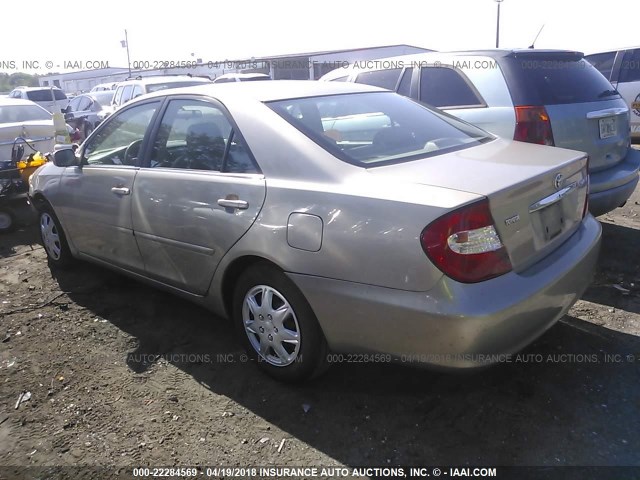 4T1BE32K53U187206 - 2003 TOYOTA CAMRY LE/XLE/SE BEIGE photo 3