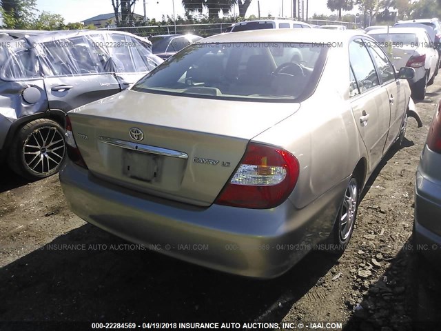 4T1BE32K53U187206 - 2003 TOYOTA CAMRY LE/XLE/SE 米色 照片 4