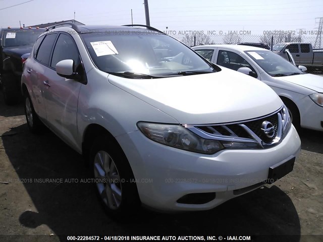 JN8AZ1MW7BW169807 - 2011 NISSAN MURANO S/SL/LE WHITE photo 1