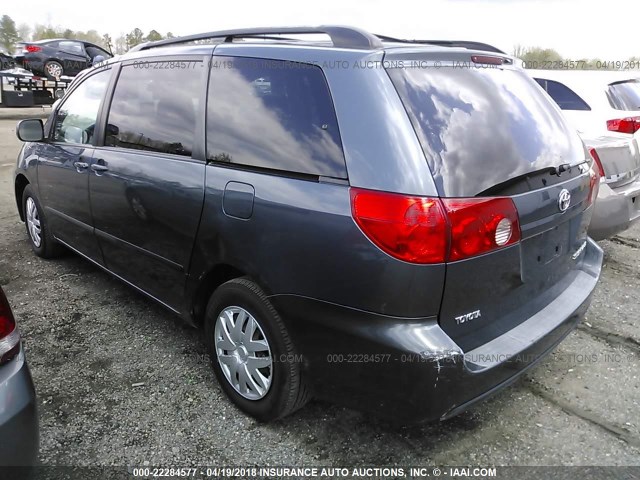 5TDZK23C17S028870 - 2007 TOYOTA SIENNA CE/LE GRAY photo 3