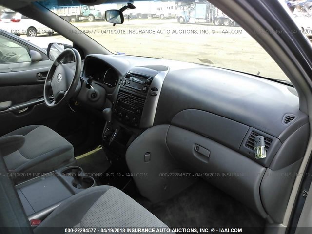 5TDZK23C17S028870 - 2007 TOYOTA SIENNA CE/LE GRAY photo 5