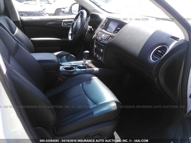 5N1AR2MN9FC679135 - 2015 NISSAN PATHFINDER S/SV/SL/PLATINUM 白色 照片 5