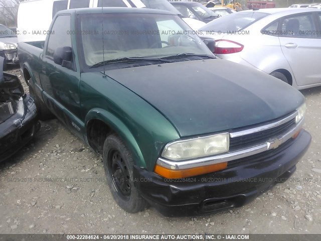 1GCCS1447X8107536 - 1999 CHEVROLET S TRUCK S10 GREEN photo 1