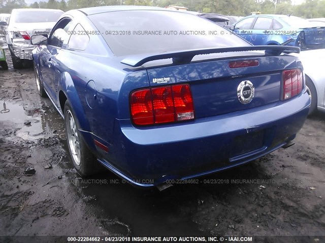 1ZVFT82H365143097 - 2006 FORD MUSTANG GT BLUE photo 3
