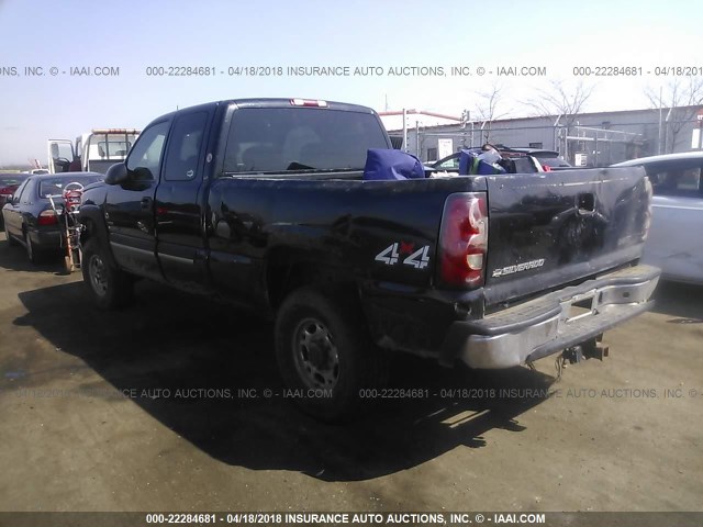 1GCHK29174E170112 - 2004 CHEVROLET SILVERADO K2500 HEAVY DUTY BLACK photo 3