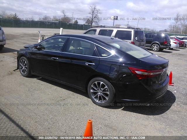 4T1BK1EB0GU221860 - 2016 TOYOTA AVALON XLE PLUS/PREMIUM/TOUR/LTD BLACK photo 3
