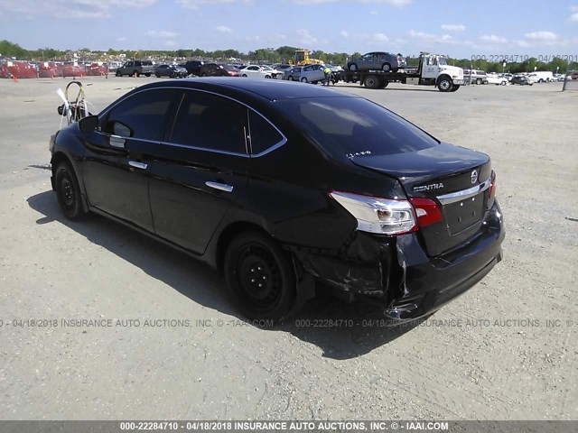 3N1AB7APXHY257433 - 2017 NISSAN SENTRA S/SV/SR/SL BLACK photo 3