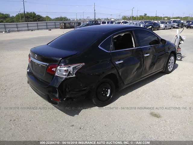 3N1AB7APXHY257433 - 2017 NISSAN SENTRA S/SV/SR/SL BLACK photo 4