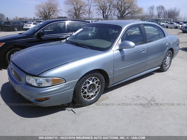 1G4HP52K83U245518 - 2003 BUICK LESABRE CUSTOM BLUE photo 2