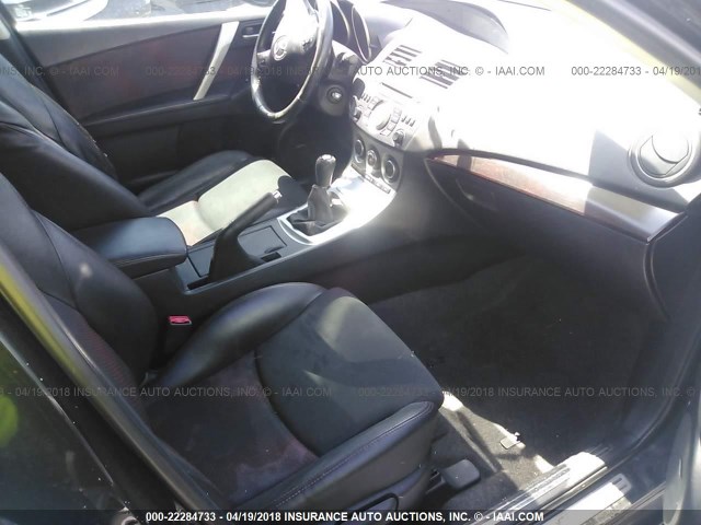 JM1BL1H34A1338453 - 2010 MAZDA SPEED 3 შავი ფოტო 5