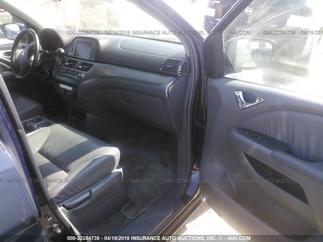 5FNRL38766B106738 - 2006 HONDA ODYSSEY EXL მუქი ლურჯი ფოტო 5