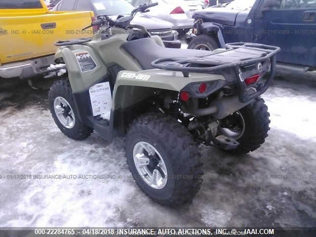 3JBLGAT23HJ000700 - 2017 CAN-AM OUTLANDER 570/DPS 570 GREEN photo 3